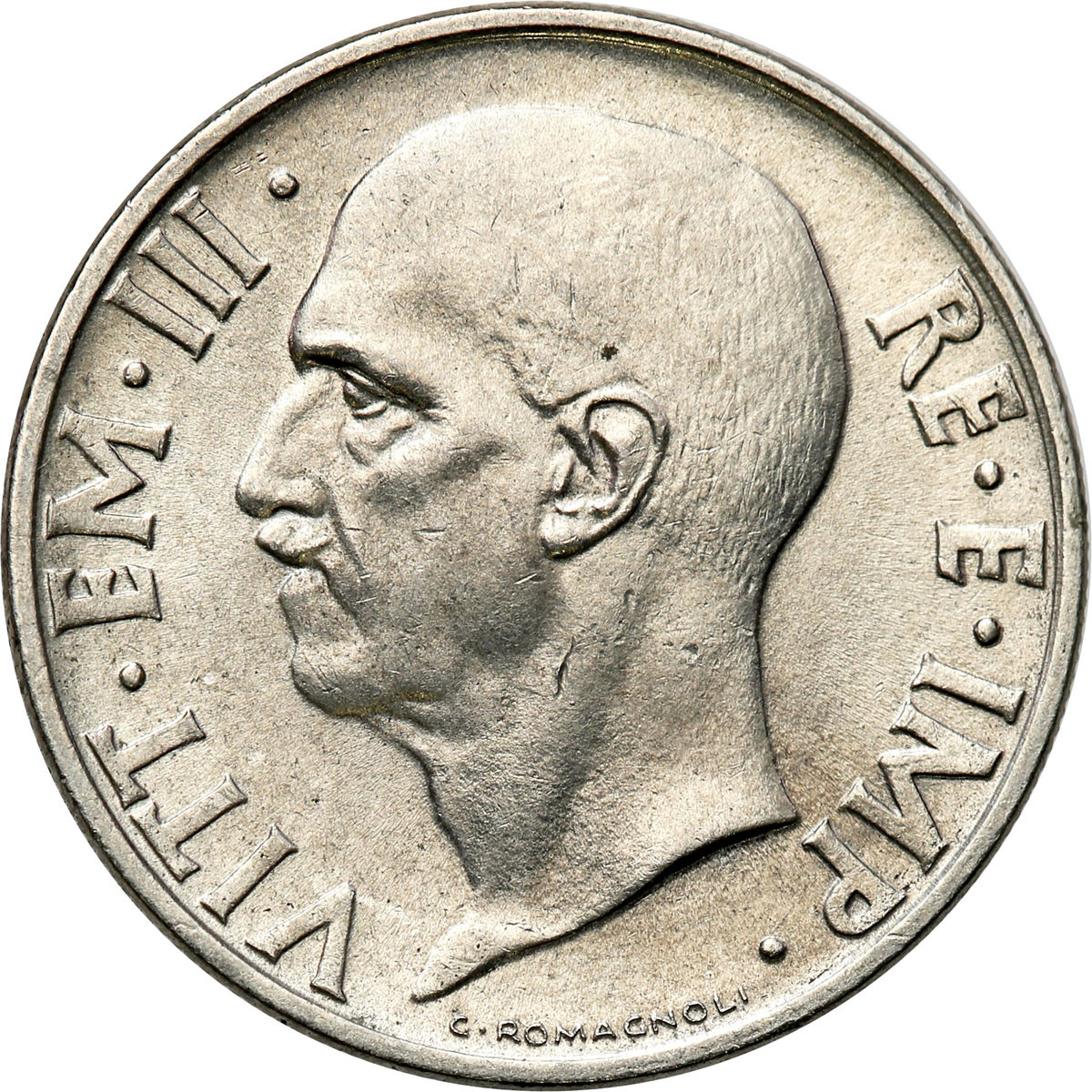 Włochy, Vittorio Emanuele III. 20 Centesimi 1936 - RZADKIE